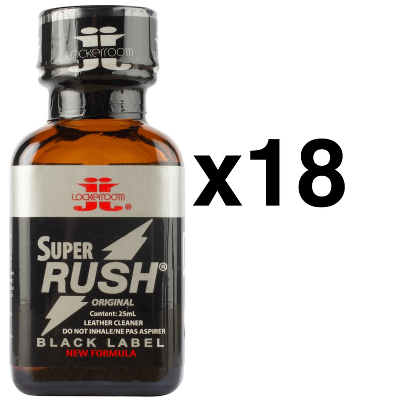 Locker Room Super Rush Black Label Retro 25ml x18